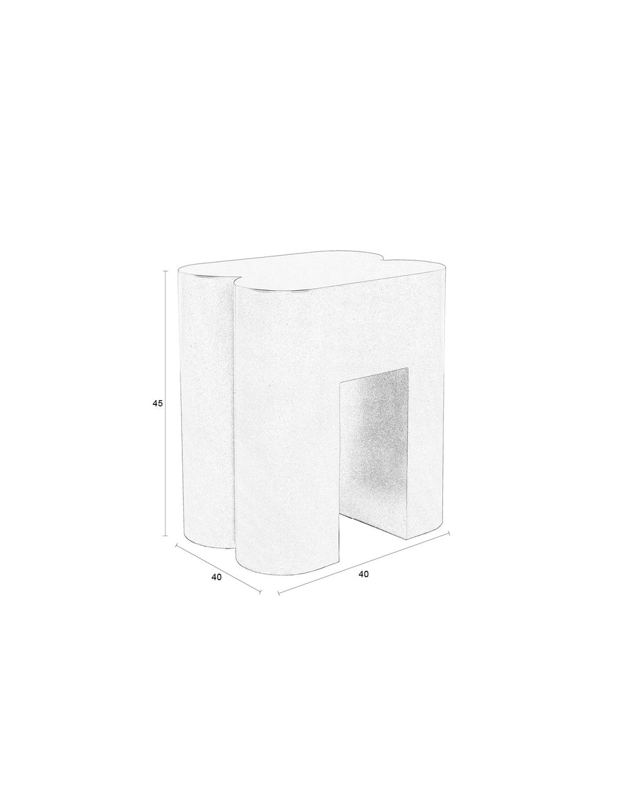 Shape krukje/ bijzettafel beige