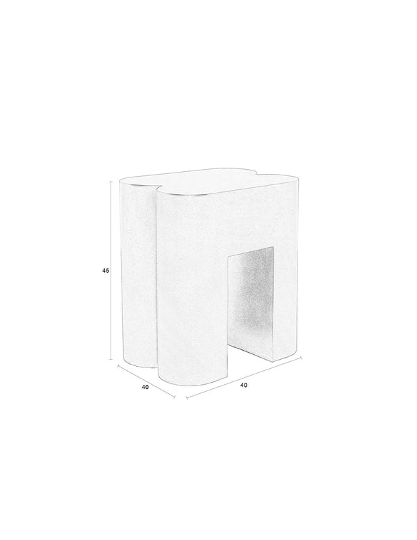 Shape krukje/ bijzettafel donkerbruin