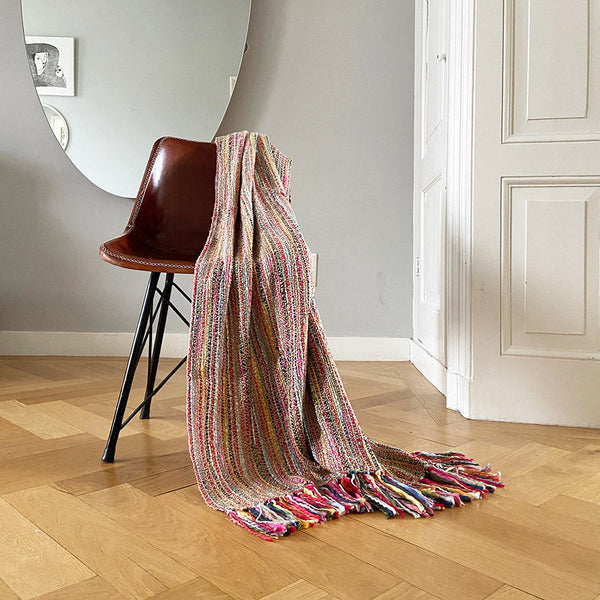 Malagoon plaid fun - beige mélange - 125x150cm