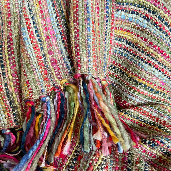 Malagoon plaid fun - beige mélange - 125x150cm