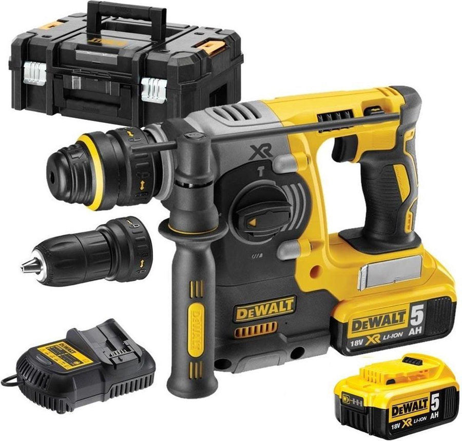DCH274P2T-QW 18V XR Brushless SDS+ Combihamer met snelwisselboorhouder