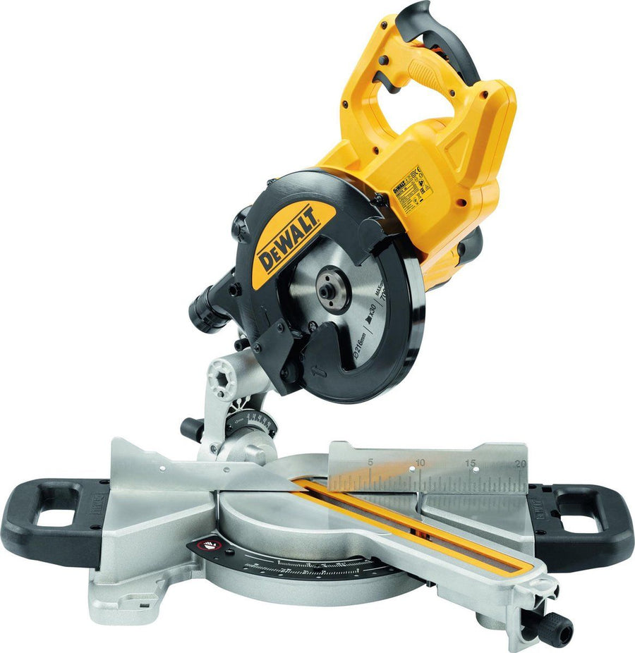 DWS774-QS 1400W Afkort- en verstekzaag 216mm met XPS-indicator
