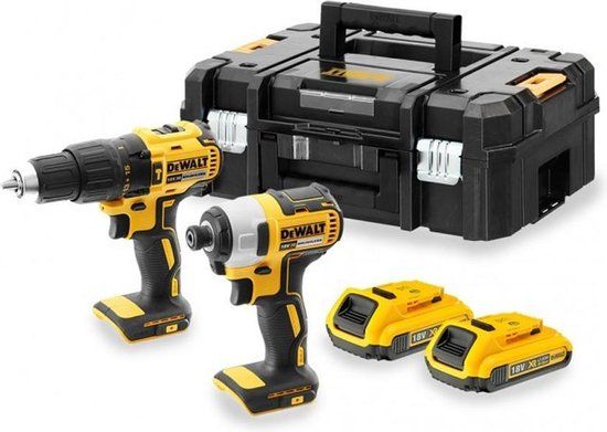 DCK2060D2T-QW 18V XR Brushless 2-delige set met schroef-/klopboormachine (DCD778) + slagschroevendraaier (DCF787)