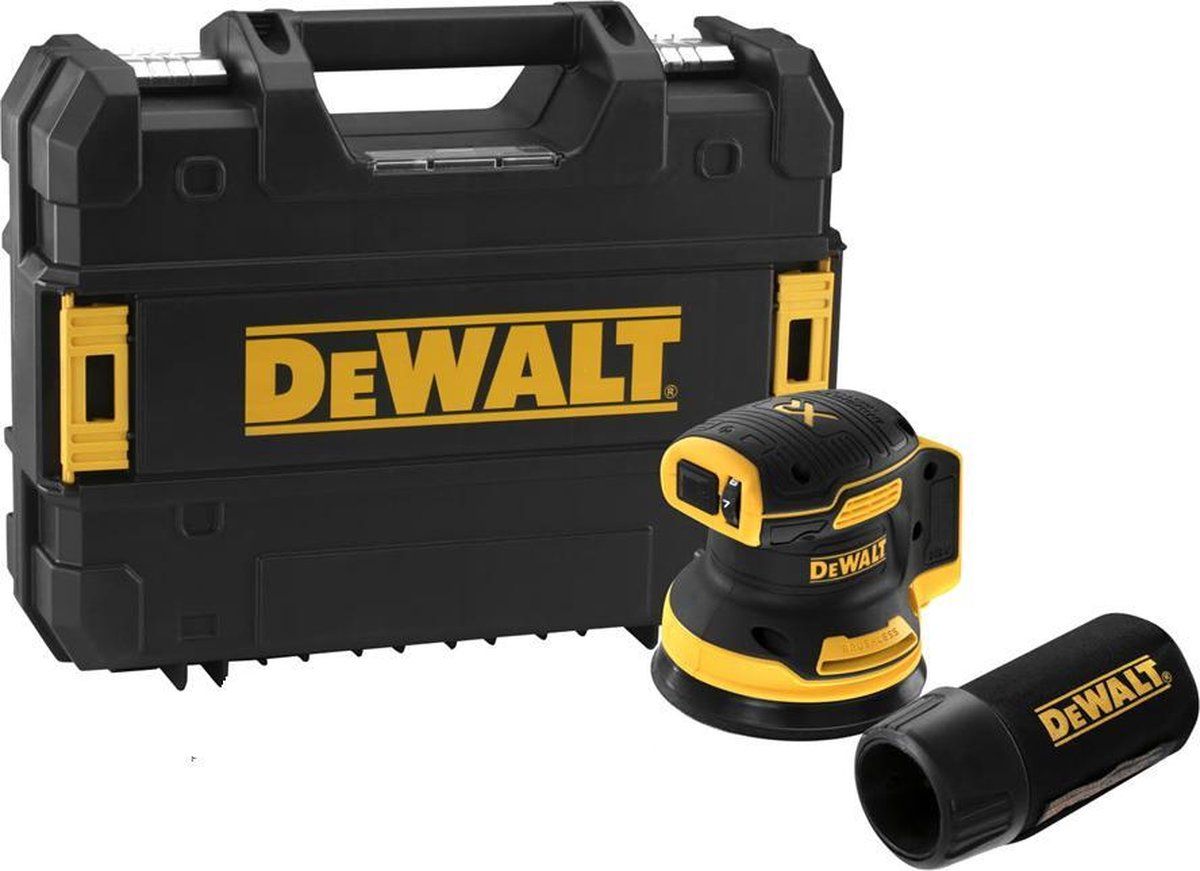 DCW210NT-X 18V XR Brushless Excenterschuurmachine 125mm in TSTAK koffer - zonder accu en lader