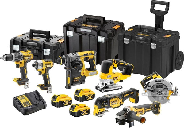 DCK755P3T-QW 18V XR Brushless 7-delige set (DCD796 + DCF887 + DCS355 + DCH273 + DCG405 + DCS570 + DCS334)