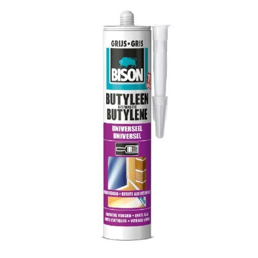 Butyleenkit 300 ml koker grijs