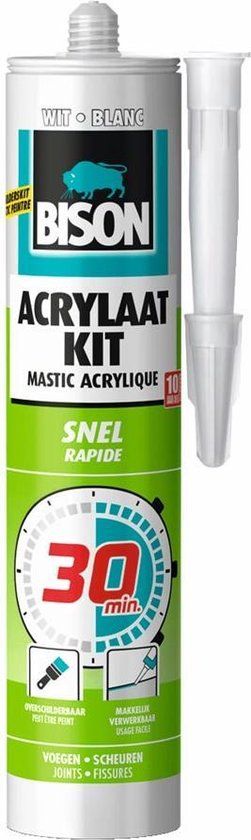 Acrylaatkit 30 min 300 ml koker wit