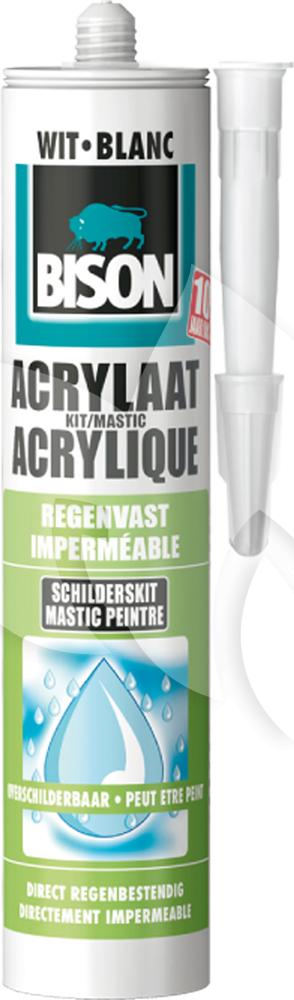 Acrylaatkit regenvast 300 ml koker wit