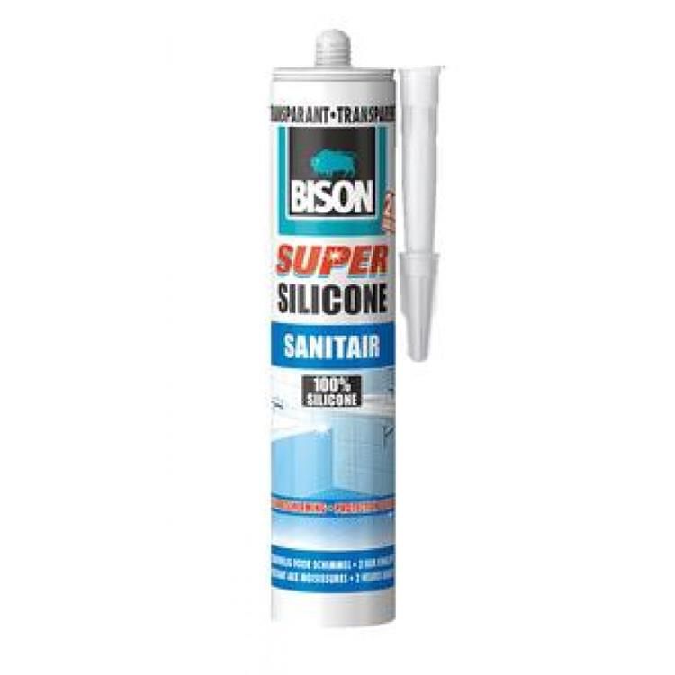 Super silicone sanit 300 ml koker transp