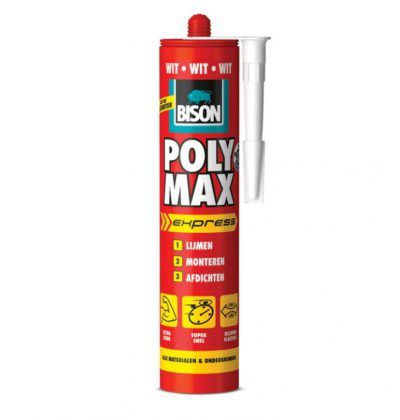 Poly max® express wit 425 g koker