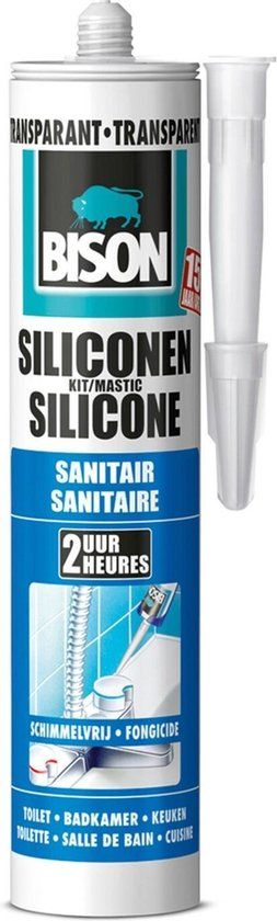 Siliconenkit sanitair 300 ml koker trijs
