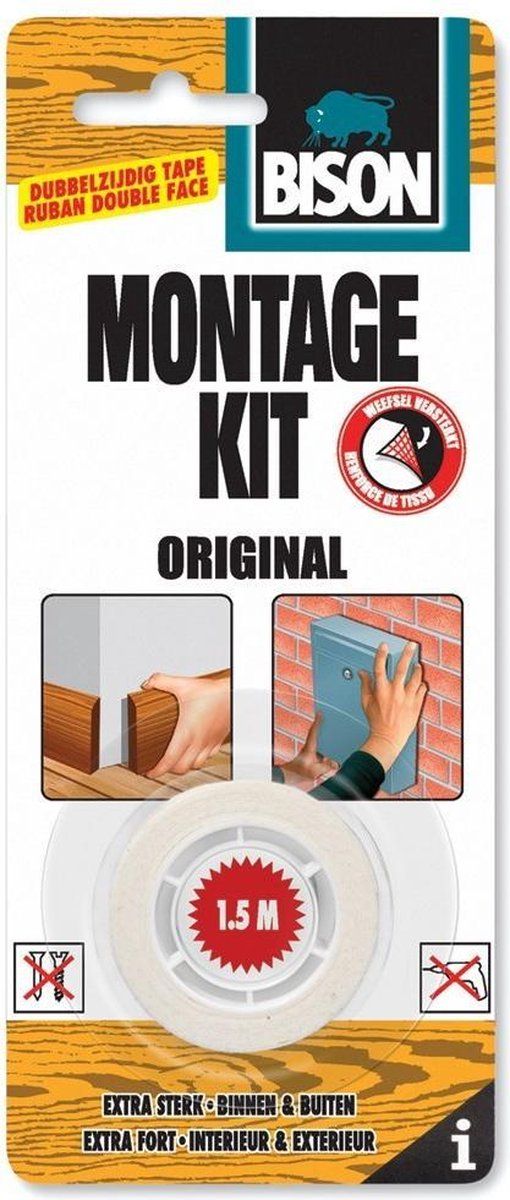 Montagekit tape original 1,5 m kaart