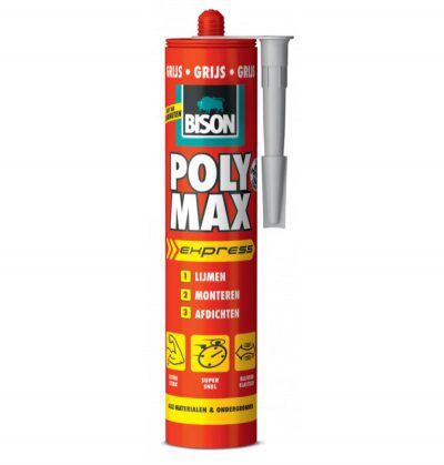 Poly max® express 425 g koker grijs