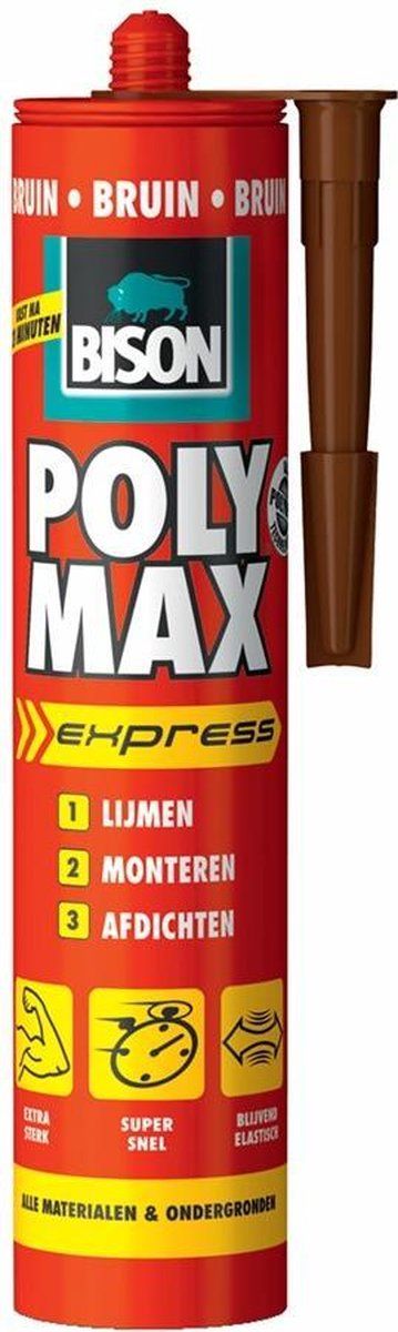 Poly max® express 425 g koker bruin