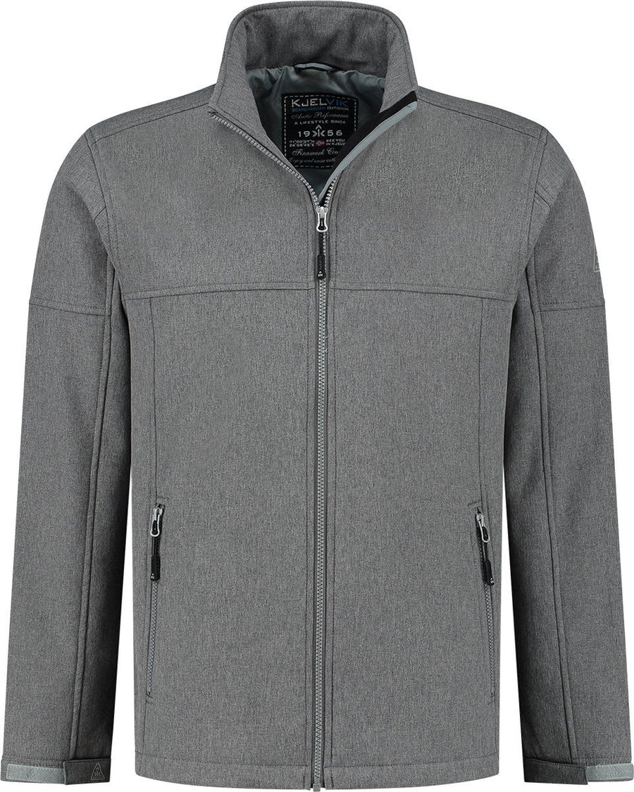 Gevoerde softshell jas Odense Ashgrey XXL