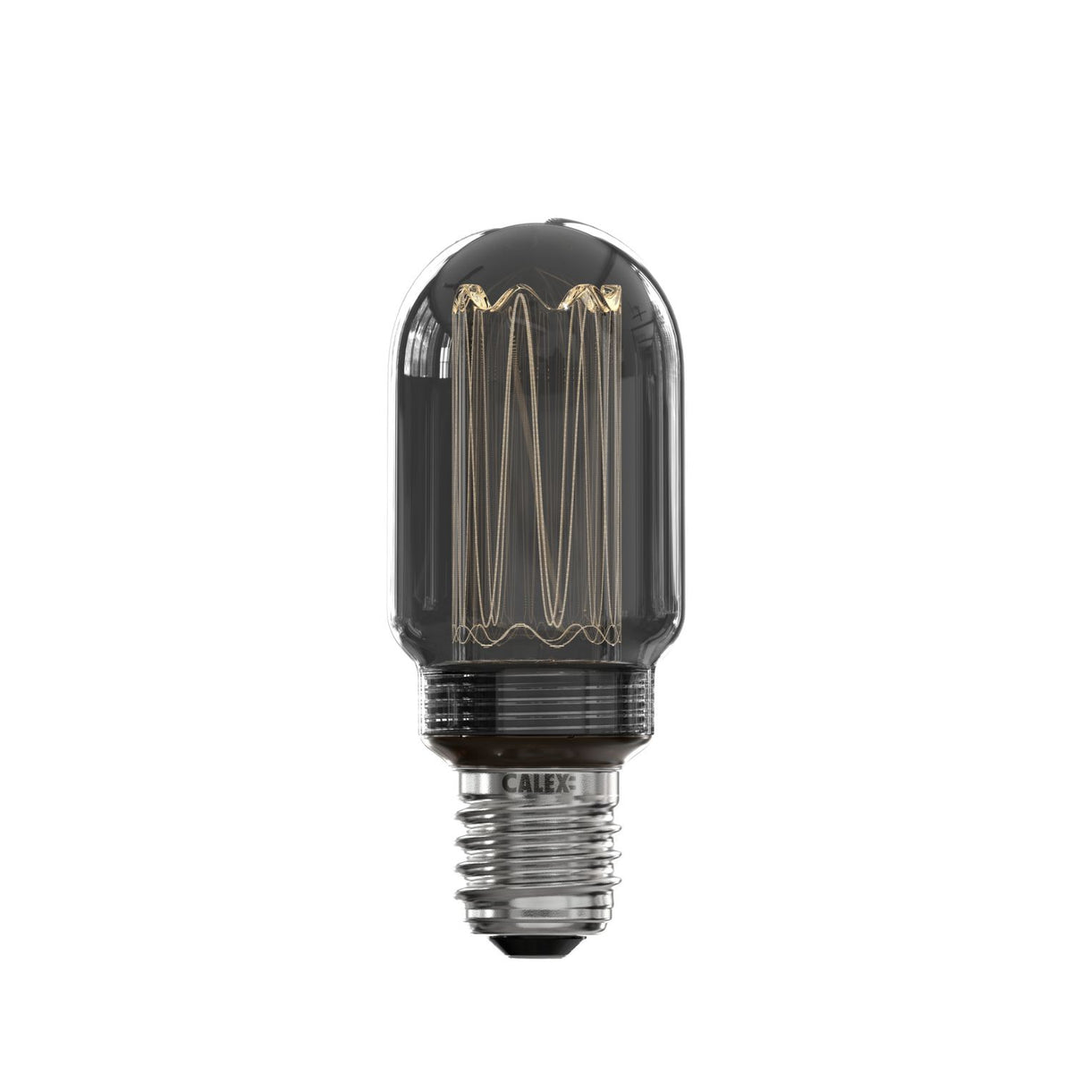 Calex LED Glasfiber Tubular lamp T45 220-240V 3,5W 40LM 2000K Titanium E27 dimmable, energy label B