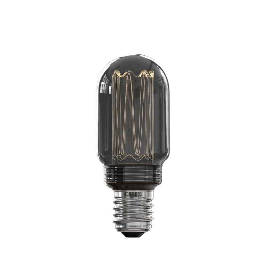 Calex LED Glasfiber Tubular lamp T45 220-240V 3,5W 40LM 2000K Titanium E27 dimmable, energy label B