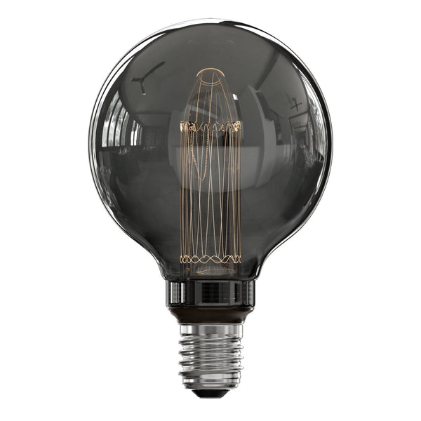 Calex LED Glasfiber Globe lamp G95  220-240V 3.5W 40lm 2000K Titanium E27 dimmable, energy label B