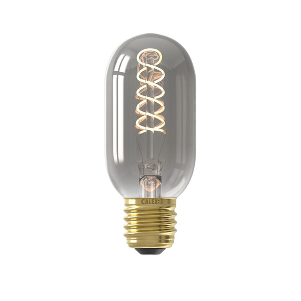 LED Flex Filament Buismodel T45 220-240V 4W E27 136lm 1800K Titanium, dimbaar