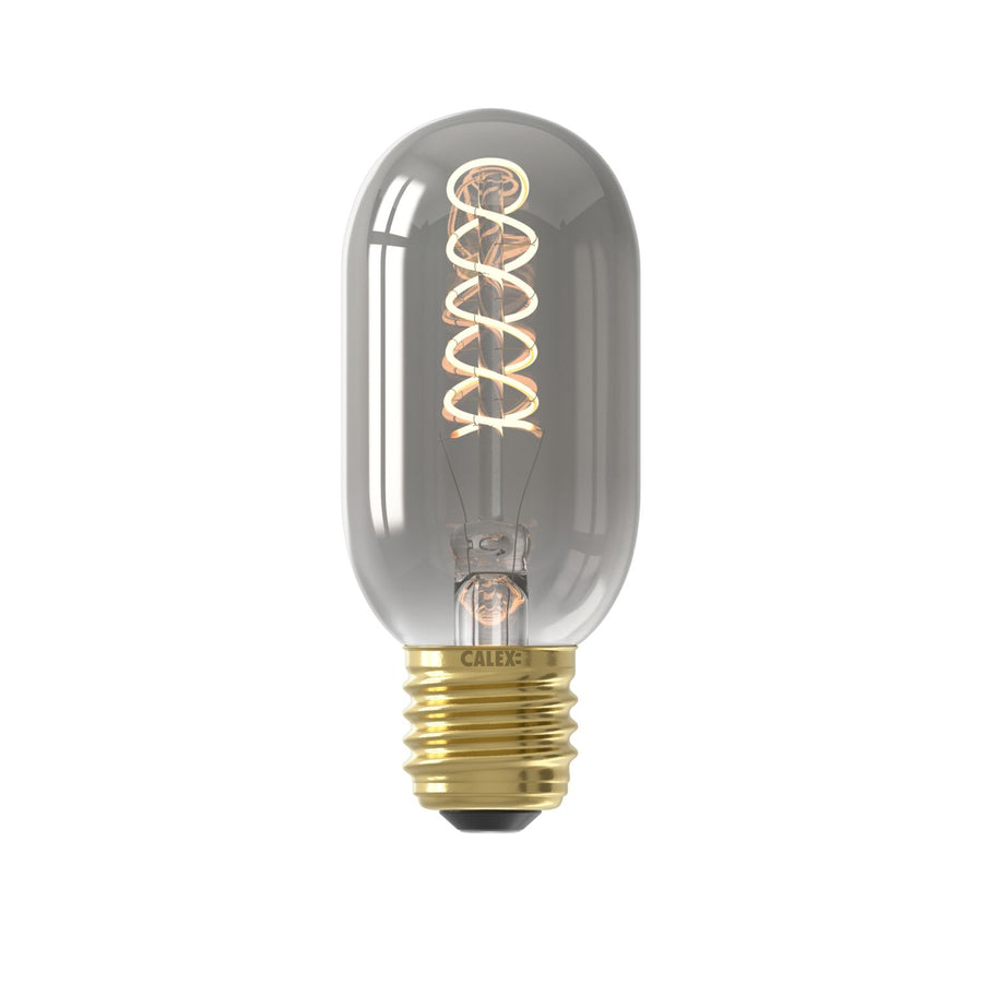 LED Flex Filament Buismodel T45 220-240V 4W E27 136lm 1800K Titanium, dimbaar