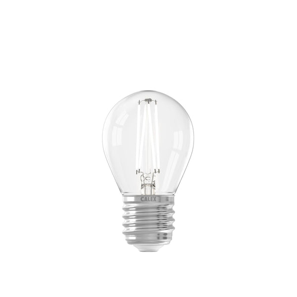 LED volglas Filament Kogellamp 220-240V 4.5W 470lm E27 P45, Helder 2700K CRI80 Dimbaar