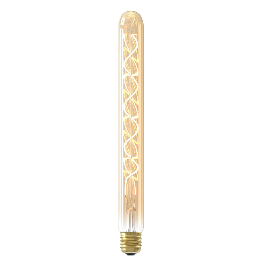 LED volglas Flex Filament Buismodel 220-240V 3.8W 250lm E27 T32x300, Goud 2100K Dimbaar