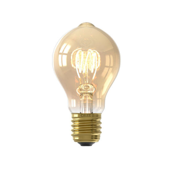 LED volglas Flex Filament Standaardlamp 220-240V 3.8W 250lm E27 A60DR, Goud 2100K Dimbaar
