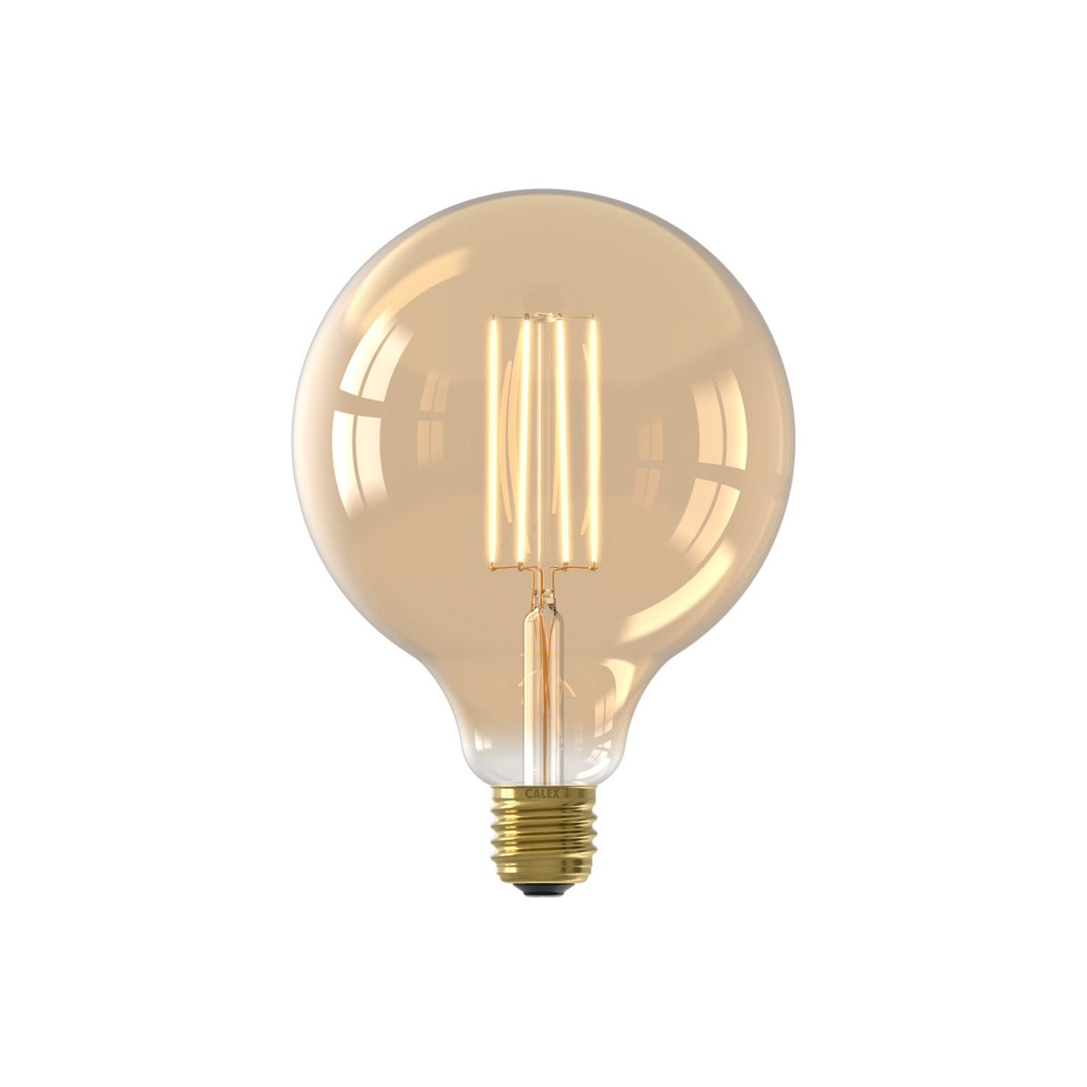LED volglas LangFilament Globelamp 220-240V 4.5W 470lm E27 G125, Goud 2100K Dimbaar