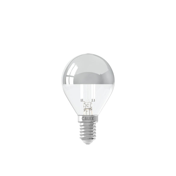 LED volglas Kopspiegel Filament Kogellamp 220-240V 3.5W 250lm E14 P45, Chroom 2700K CRI80 Dimbaar