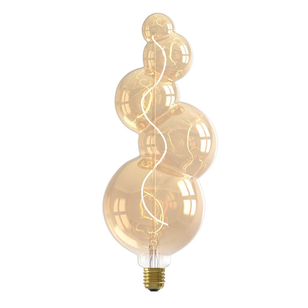 Alicante Led lamp 220-240V 4W 130lm E27, Goud 1800K dimbaar
