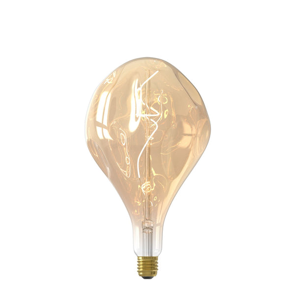XXL Organic EVO Led lamp 220-240V 6W 300lm E27 PS165, Goud 1800K dimbaar