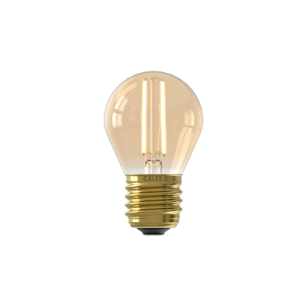 LED volglas Filament Kogellamp 220-240V 3,5W 250lm E27 P45, Goud 2100K CRI80 Dimbaar