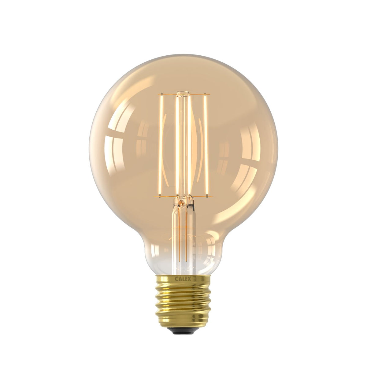 LED volglas LangFilament Globelamp 220-240V 4.5W 470lm E27 G95, Goud 2100K Dimbaar
