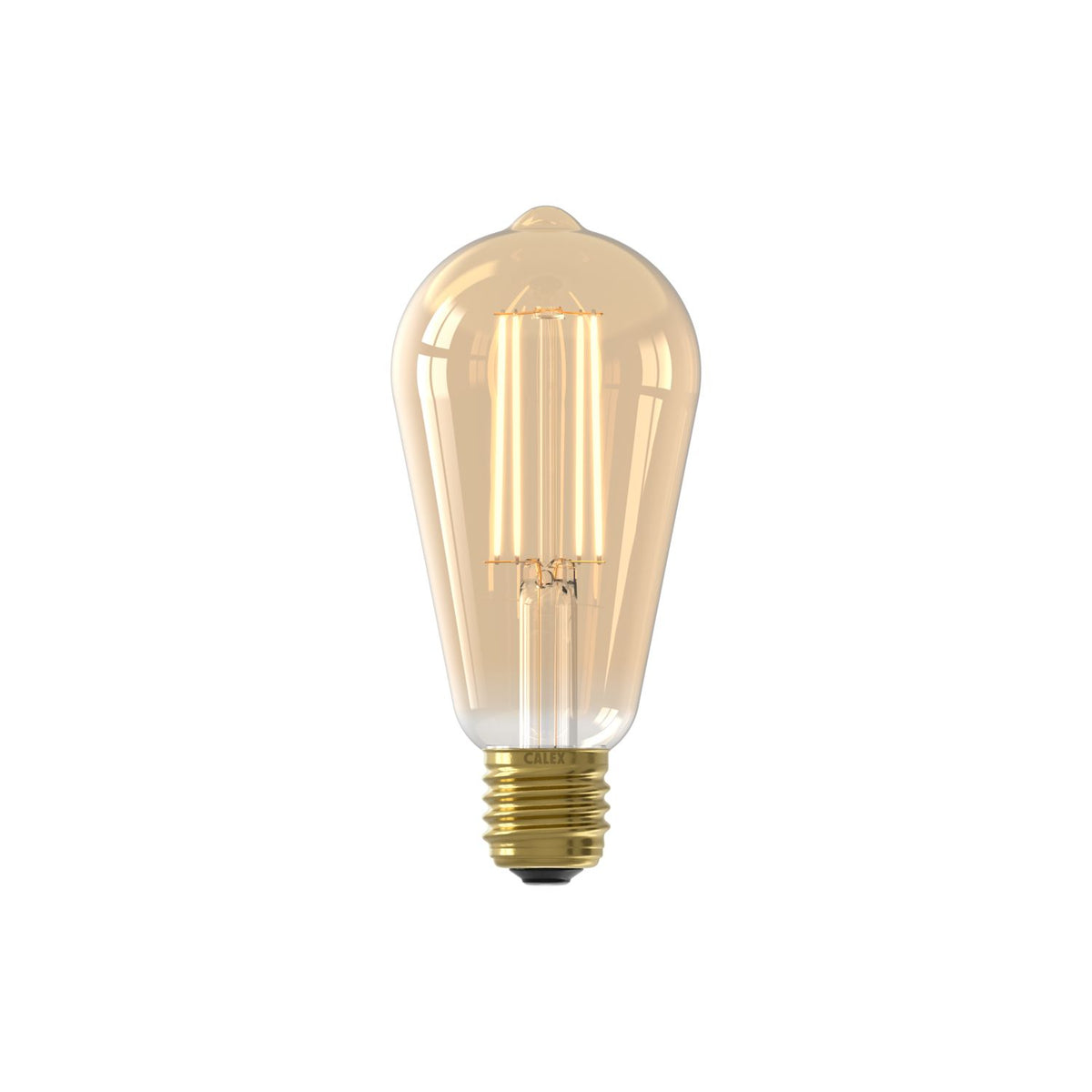 LED volglas LangFilament Rustieklamp 220-240V 3.5W 250lm E27 ST64, Goud 2100K Dimbaar