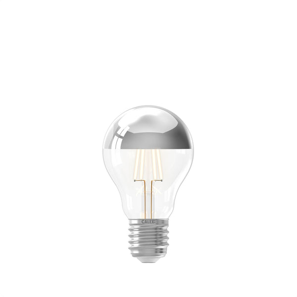 LED volglas Filament Standaardlamp Kopspiegel  220-240V 4.5W 470lm E27 A60, Chroom 2300K CRI80 Dimbaar