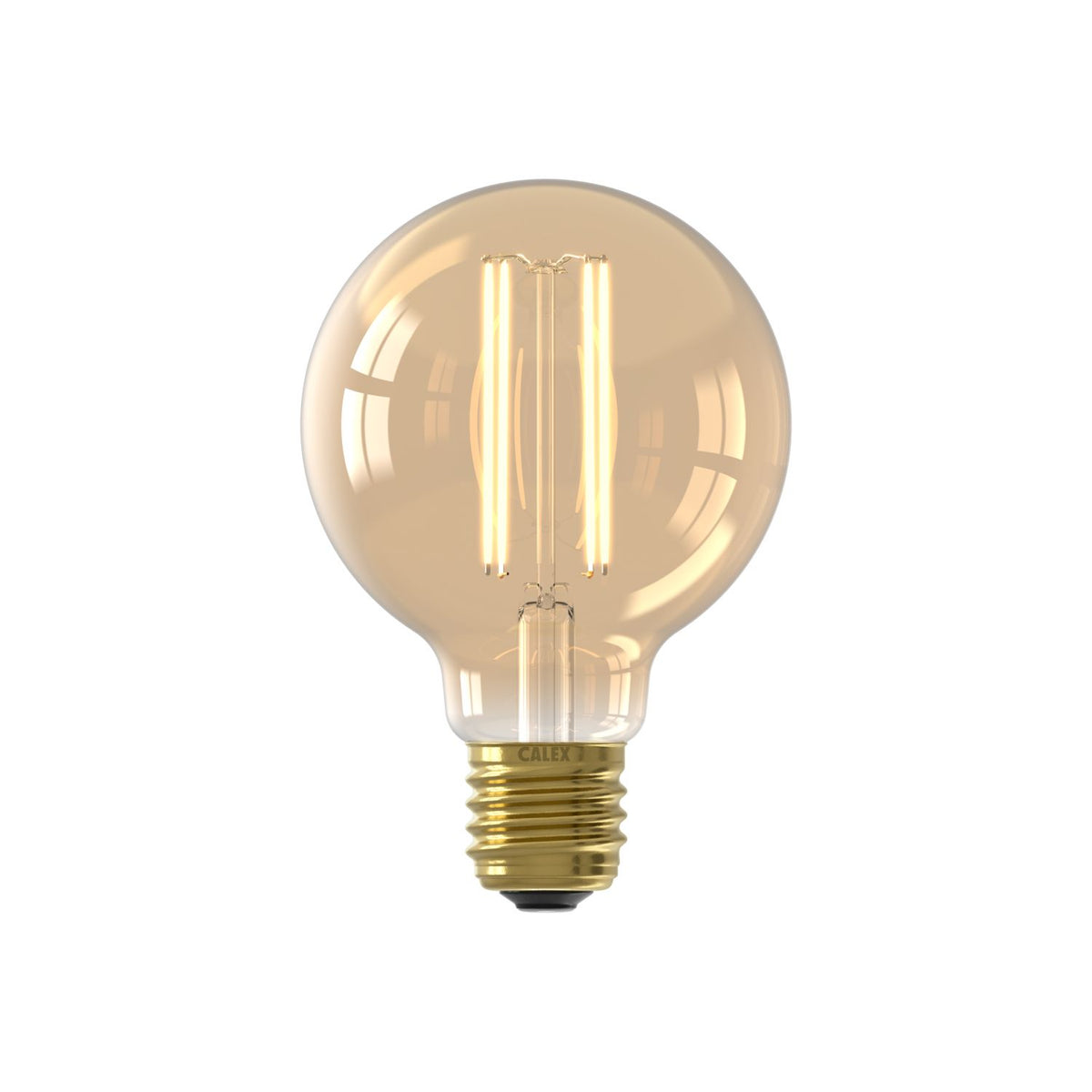 LED volglas LangFilament Globelamp 220-240V 3.5W 250lm E27 G80, Goud 2100K Dimbaar