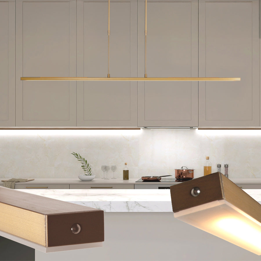 Hanglamp zelena 1482go gouden led lamp met instelbaar licht