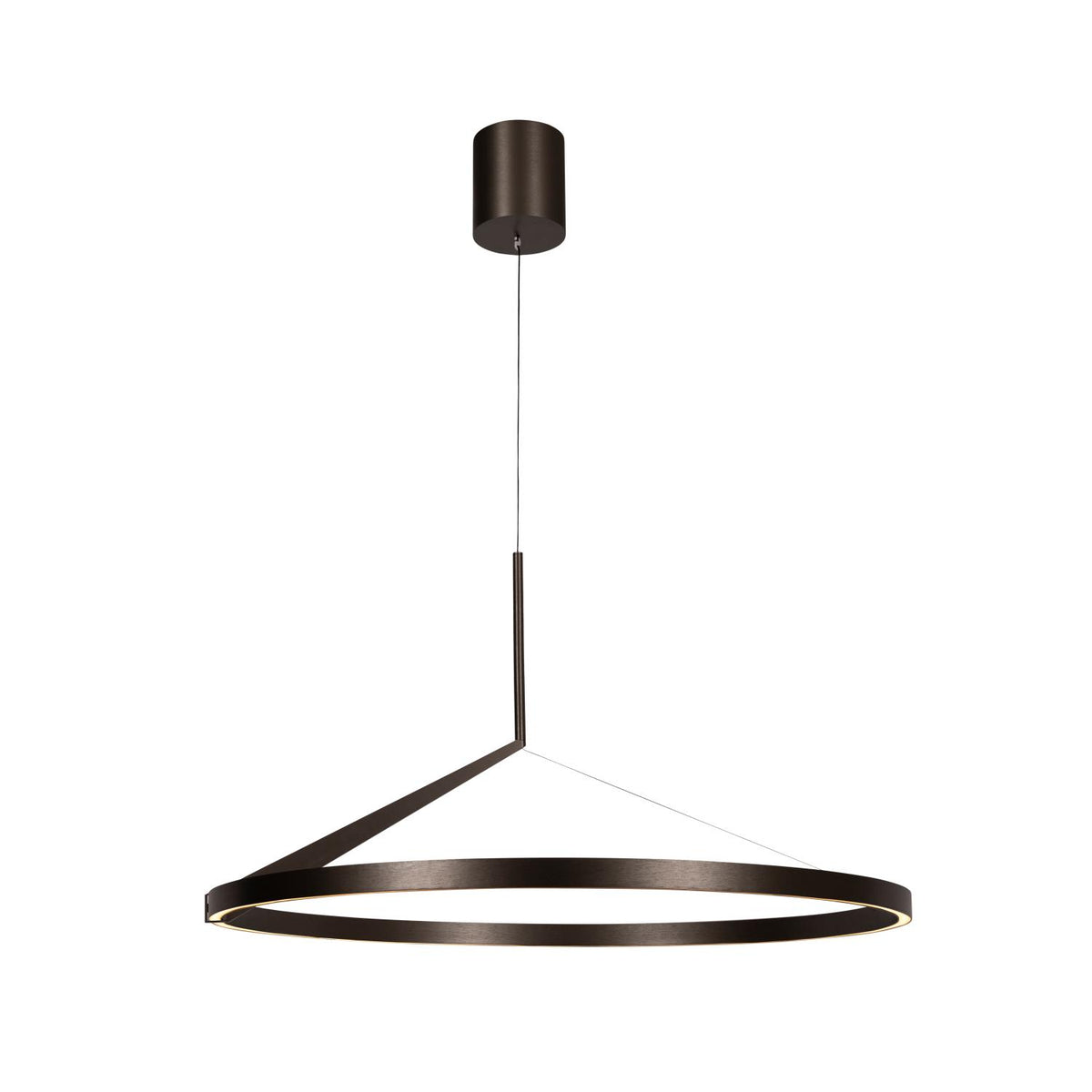 Lucide APPLAUSE dimbare LED-hanglamp met bewegingssensor Ø 80 cm, 50 W, 2700–4000 K, ijzergrijs
