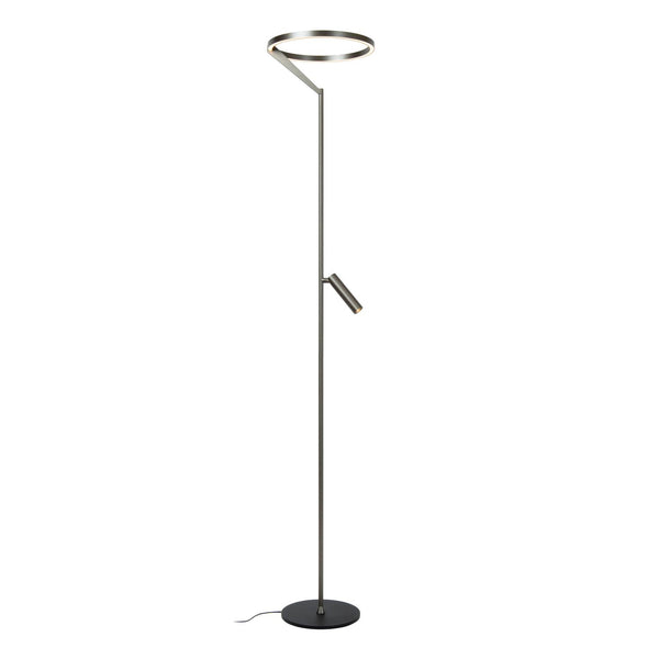 Lucide APPLAUSE dimbare LED-vloerlamp Ø 33 cm, 2700–4000 K, ijzergrijs