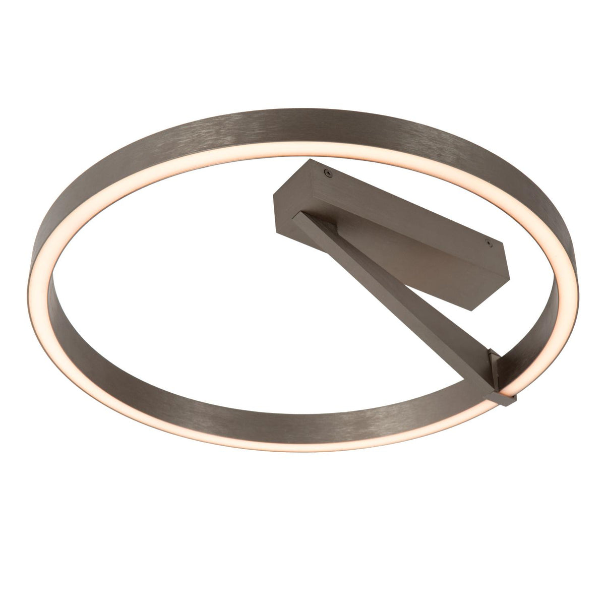 Lucide APPLAUSE dimbare LED-plafondlamp Ø 40 cm, 26 W, 2200–4000 K, ijzergrijs