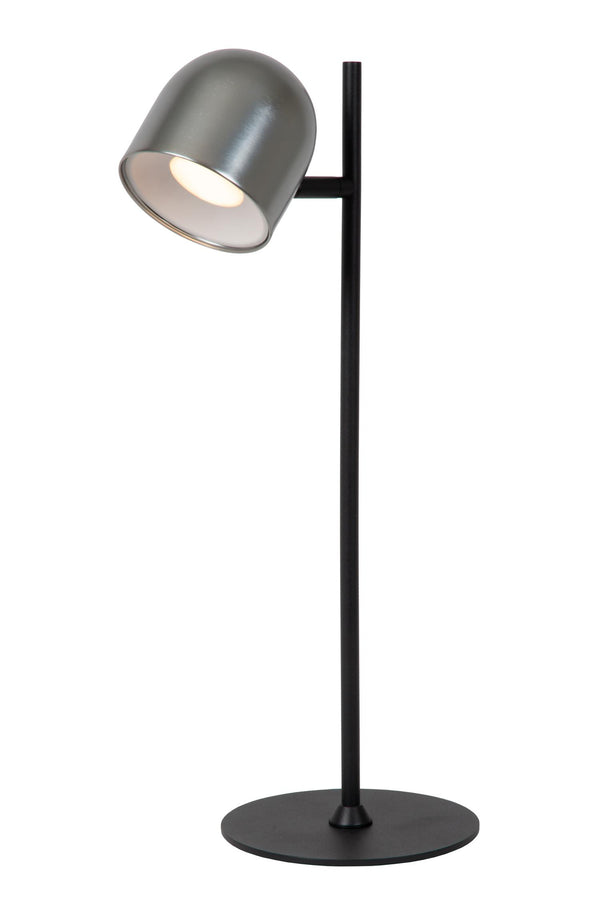 Lucide SKANSKA RECH oplaadbare LED-bureaulamp voor binnen en buiten met dimfunctie, 3 W, 3000–6000 K, IP44, ijzergrijs