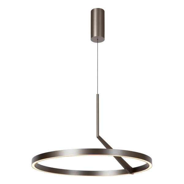 Lucide APPLAUSE dimbare LED-hanglamp met bewegingssensor Ø 60 cm, 32 W, 2700–4000 K, ijzergrijs