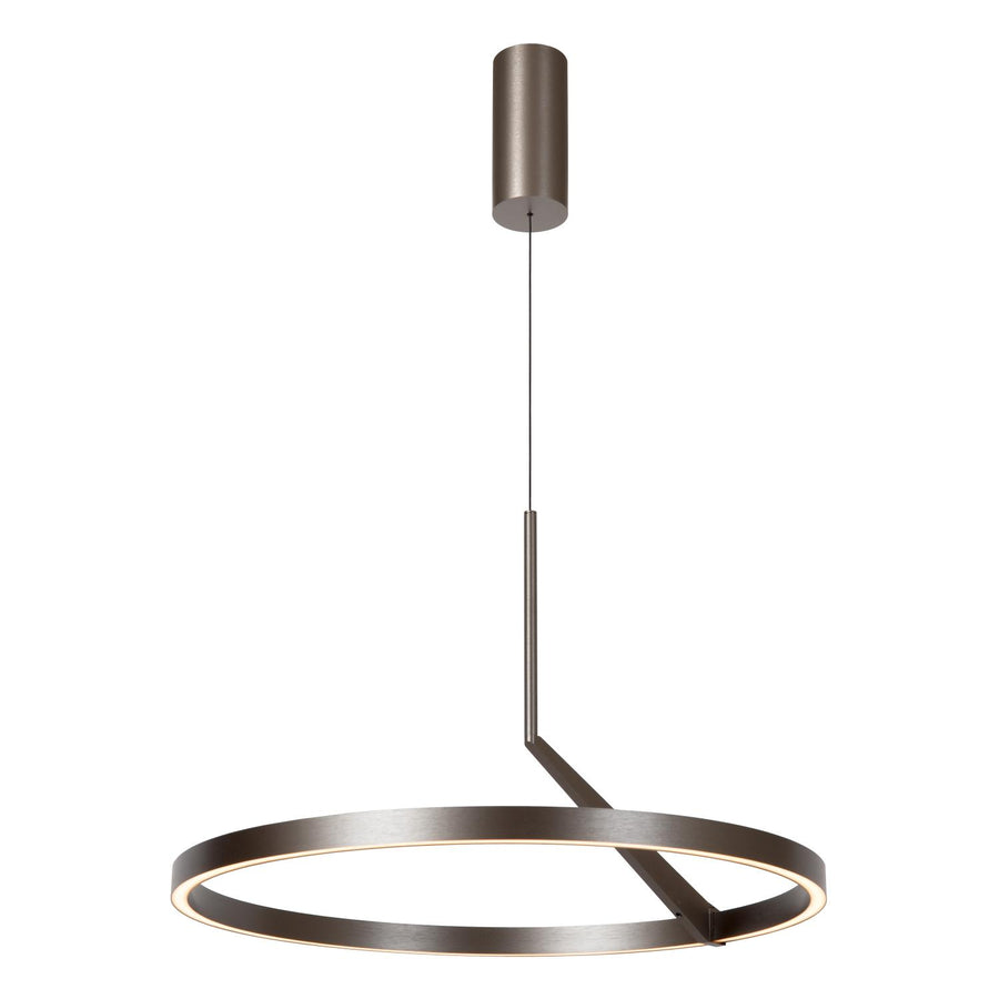 Lucide APPLAUSE dimbare LED-hanglamp met bewegingssensor Ø 60 cm, 32 W, 2700–4000 K, ijzergrijs