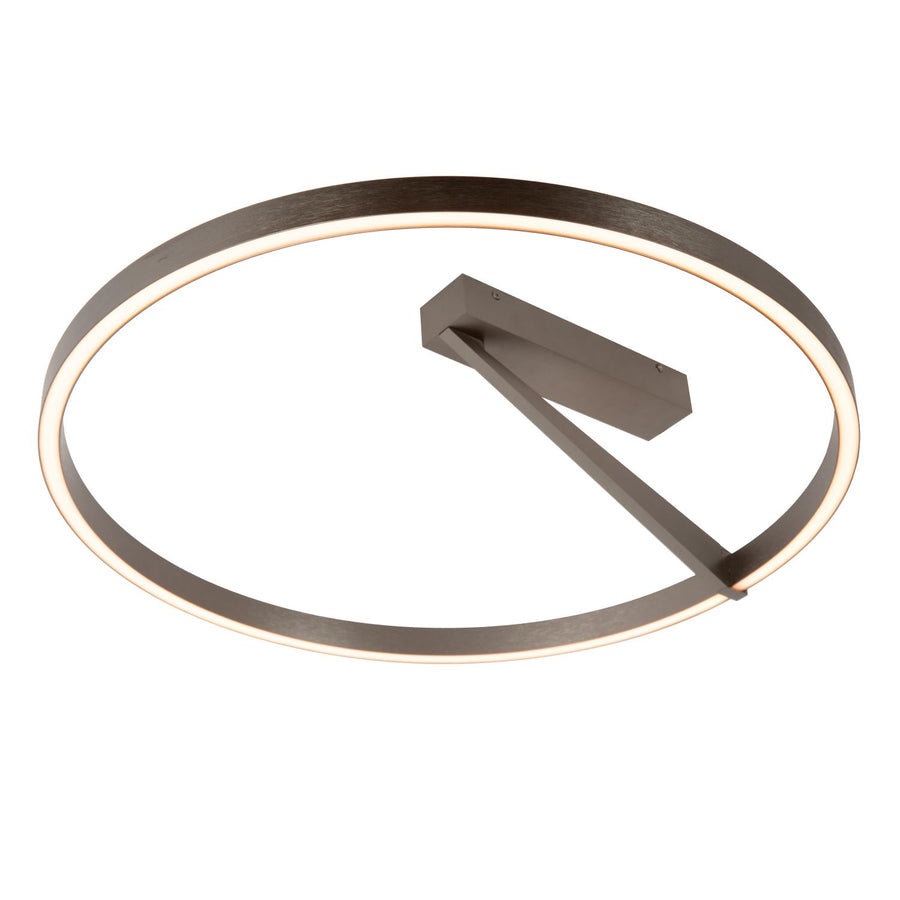 Lucide APPLAUSE dimbare LED-plafondlamp Ø 60 cm, 40 W, 2200–4000 K, ijzergrijs