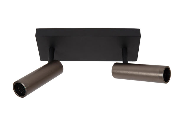 Lucide GRADO plafondspot 2 × GU10, ijzergrijs