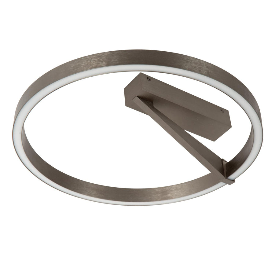 Lucide APPLAUSE dimbare LED-plafondlamp Ø 40 cm, 26 W, 2200–4000 K, ijzergrijs