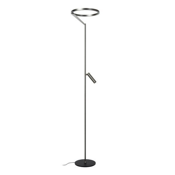 Lucide APPLAUSE dimbare LED-vloerlamp Ø 33 cm, 2700–4000 K, ijzergrijs