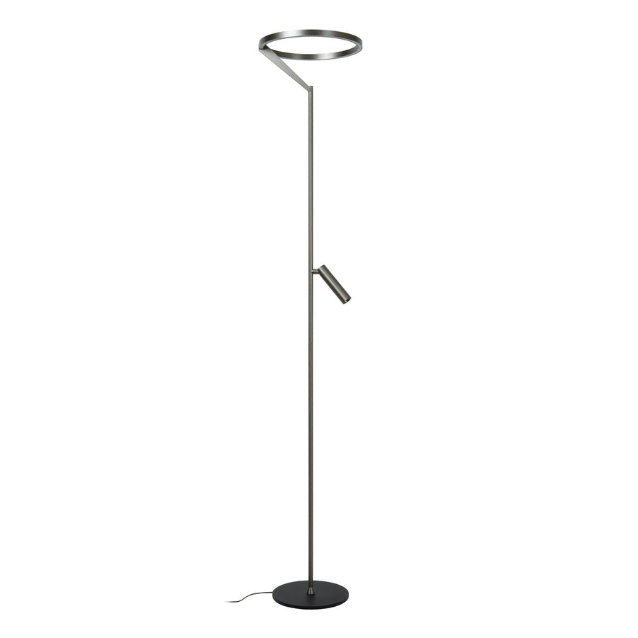 Lucide APPLAUSE dimbare LED-vloerlamp Ø 33 cm, 2700–4000 K, ijzergrijs