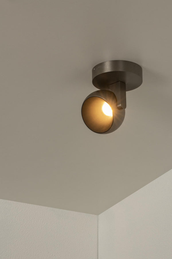 Lucide ESFERA dimbare LED-plafondspot Ø 11,2 cm, 11 W, ijzergrijs