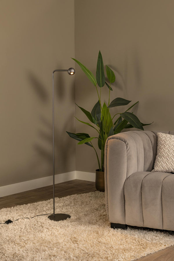 Lucide MONTANA dimbare LED-vloerlamp 6,3 W, ijzergrijs
